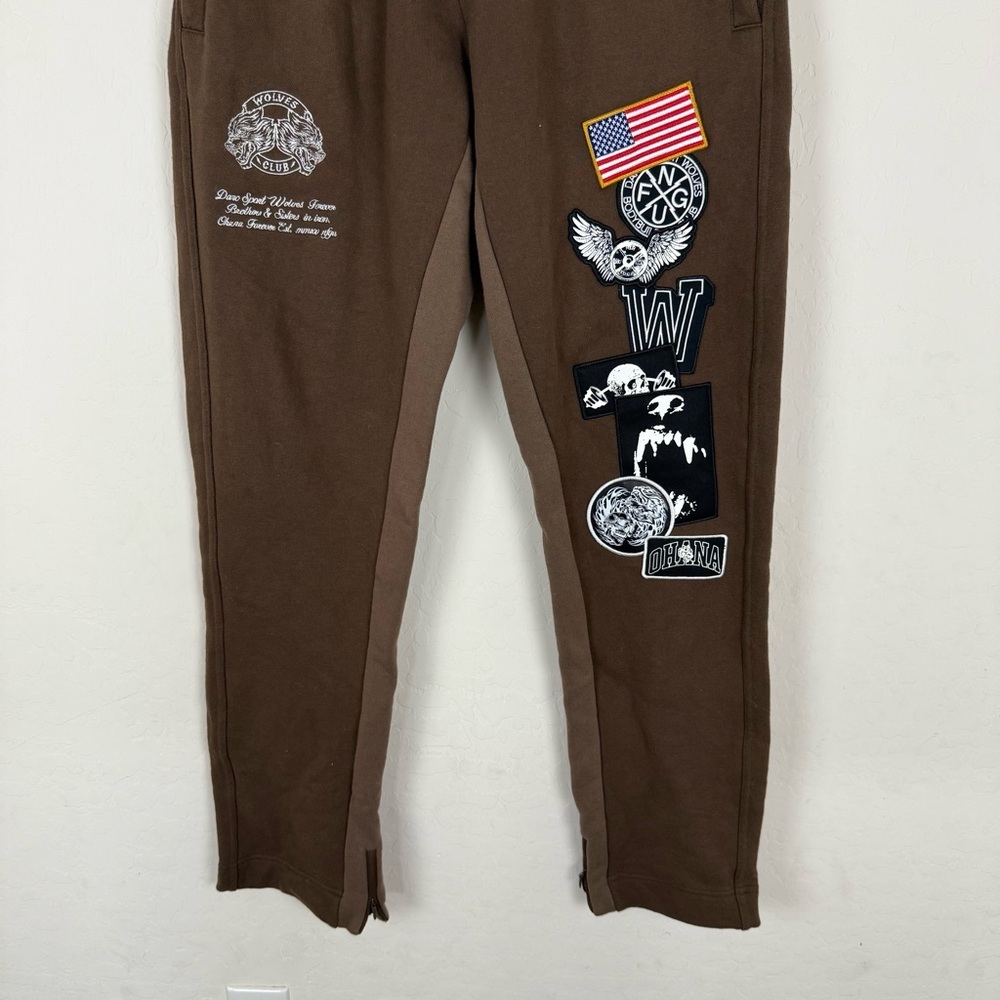 darc sports brown patchwork sweats 298/1000 - Picture 3 of 11